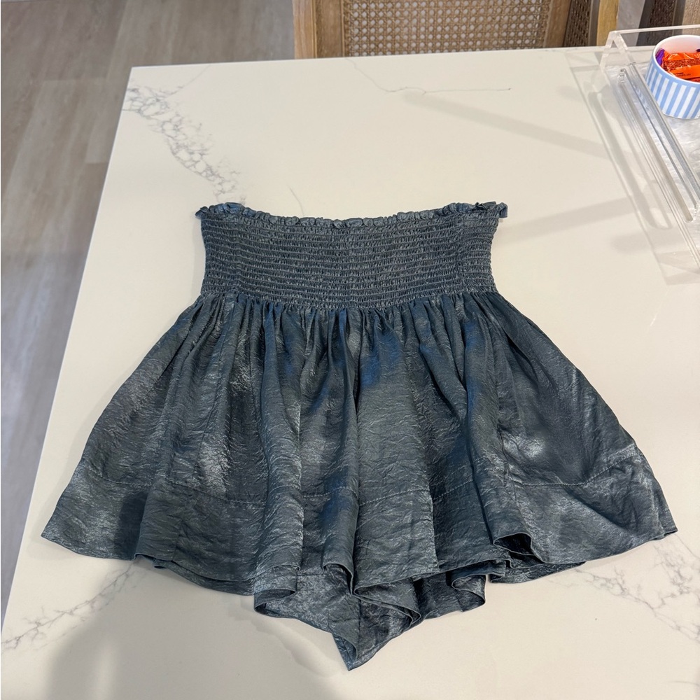 Koch gray metallic shorts